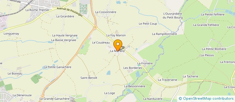 localisation de l'entreprise MONSIEUR LUCIEN HUMEAU à LES HERBIERS