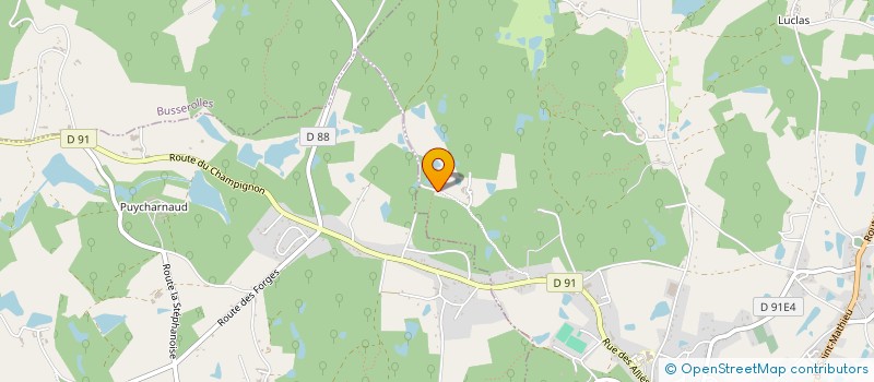 localisation de l'entreprise MONSIEUR LUCIEN HURPIN  BUSSEROLLES