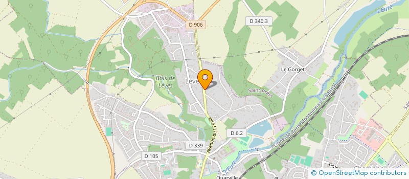 localisation de l'entreprise MONSIEUR LUCIEN JACQUET à LEVES