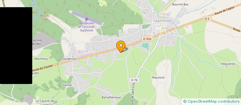 localisation de l'entreprise MONSIEUR LUCIEN JACQUIER à SEPTFONDS