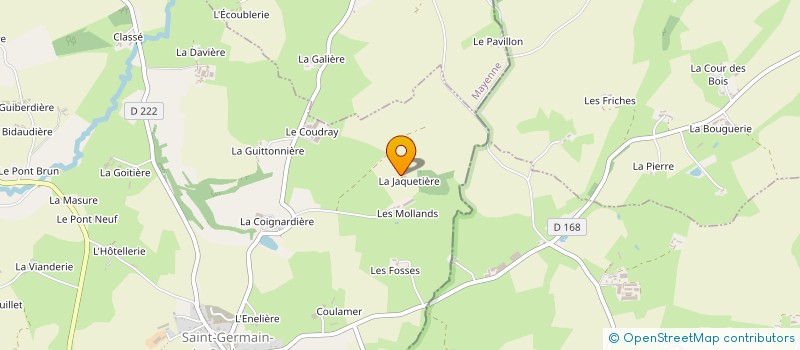 localisation de l'entreprise MONSIEUR LUCIEN JANVIER  SAINT-GERMAIN-DE-COULAMER