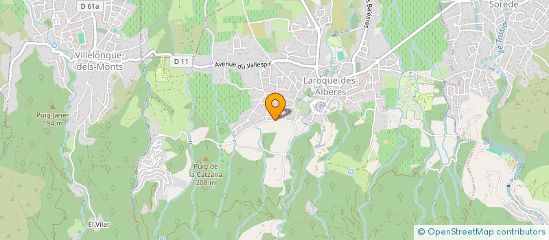 localisation de l'entreprise MONSIEUR LUCIEN JENNES  LAROQUE-DES-ALBERES