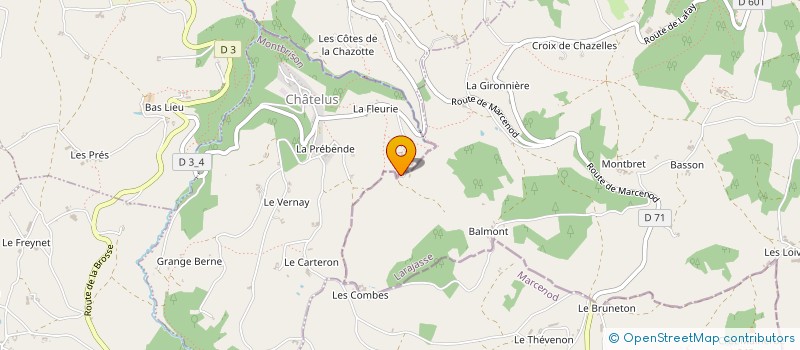 localisation de l'entreprise MONSIEUR LUCIEN JOASSARD à LARAJASSE