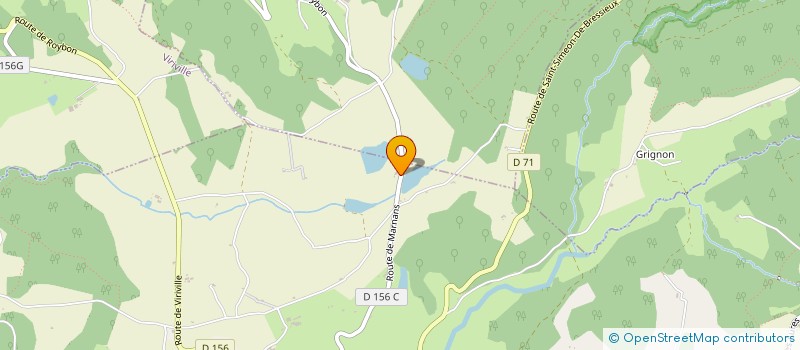 localisation de l'entreprise MONSIEUR LUCIEN JOHANN  ROYBON