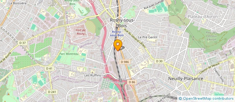 localisation de l'entreprise MONSIEUR LUCIEN KOUAROU  ROSNY-SOUS-BOIS