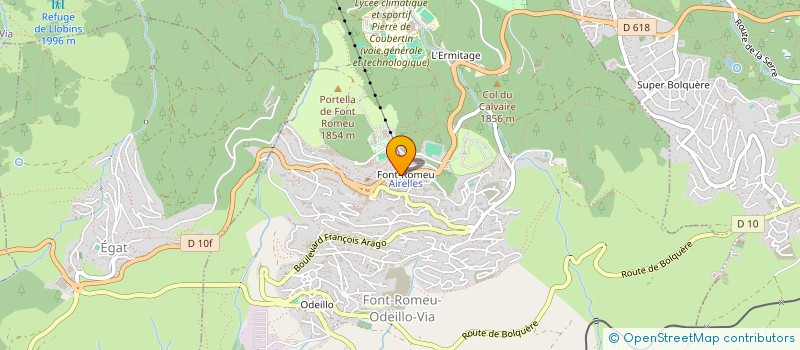 localisation de l'entreprise MONSIEUR LUCIEN LACOMBE  FONT-ROMEU-ODEILLO-VIA