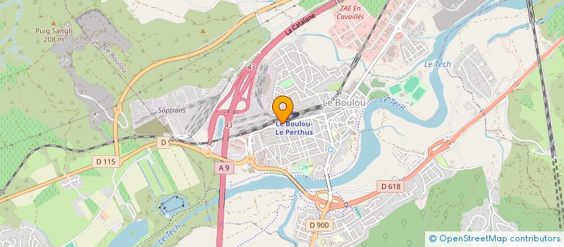 localisation de l'entreprise MONSIEUR LUCIEN LAFINE  LE BOULOU