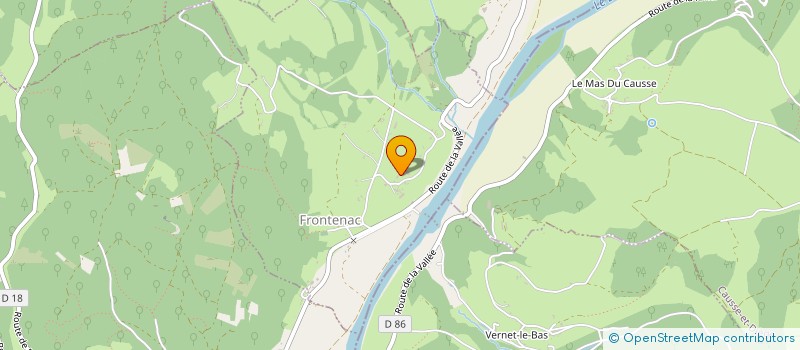 localisation de l'entreprise MONSIEUR LUCIEN LAFON  FRONTENAC