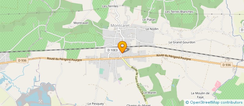 localisation de l'entreprise MONSIEUR LUCIEN LAGORCE  MONTCARET