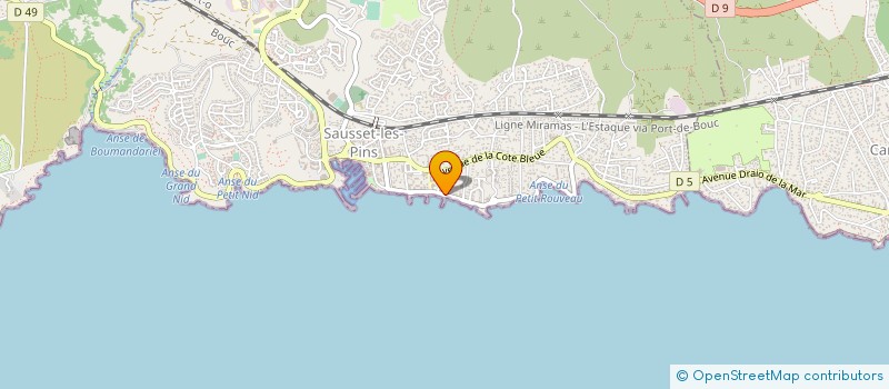 localisation de l'entreprise MONSIEUR LUCIEN LALOUM  SAUSSET-LES-PINS