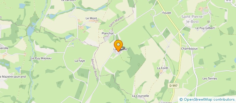 localisation de l'entreprise MONSIEUR LUCIEN LAMY à SAINT-PIERRE-LE-BOST