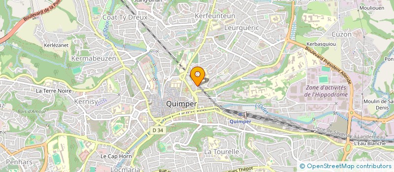 localisation de l'entreprise MONSIEUR LUCIEN LE BERRE à QUIMPER