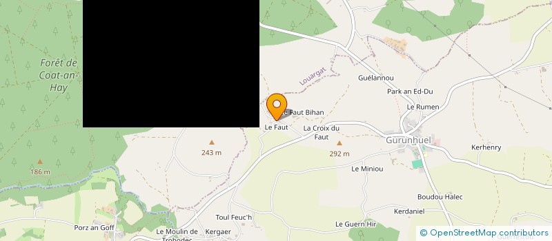 localisation de l'entreprise MONSIEUR LUCIEN LE LUYER  GURUNHUEL