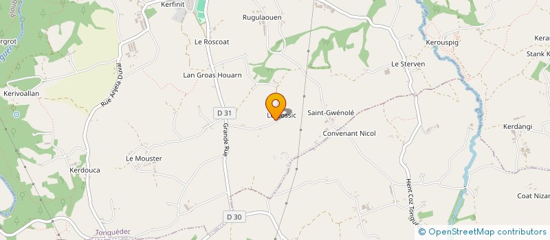 localisation de l'entreprise MONSIEUR LUCIEN LE ROUX  TONQUEDEC