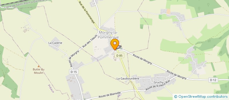 localisation de l'entreprise MONSIEUR LUCIEN LEGROS  MORGNY-LA-POMMERAYE