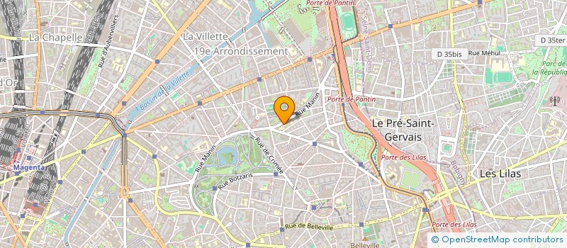 localisation de l'entreprise MONSIEUR LUCIEN LEJEUNE  PARIS