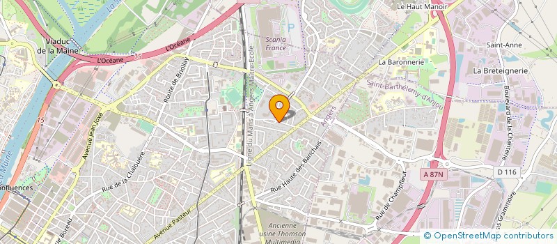 localisation de l'entreprise MONSIEUR LUCIEN LENOIR  ANGERS