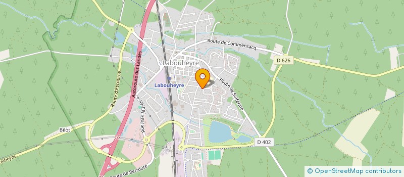 localisation de l'entreprise MONSIEUR LUCIEN LOUSTALOT  LABOUHEYRE