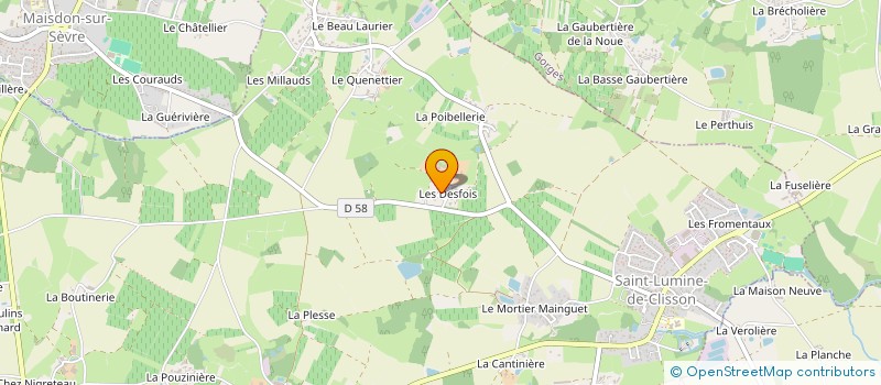 localisation de l'entreprise MONSIEUR LUCIEN MAILLARD à SAINT-LUMINE-DE-CLISSON