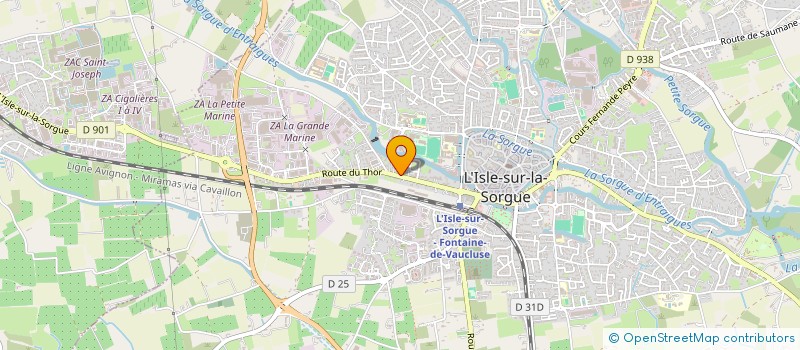localisation de l'entreprise MONSIEUR LUCIEN MARINAI à L'ISLE-SUR-LA-SORGUE