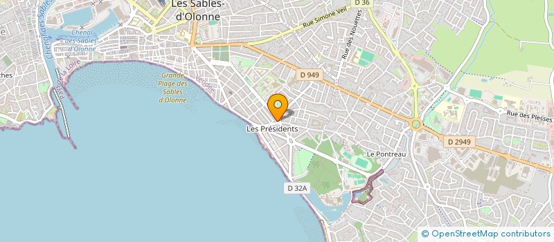 localisation de l'entreprise MONSIEUR LUCIEN MARINUCCI à LES SABLES D'OLONNE