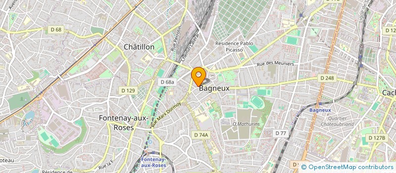 localisation de l'entreprise MONSIEUR LUCIEN MARTINE à BAGNEUX