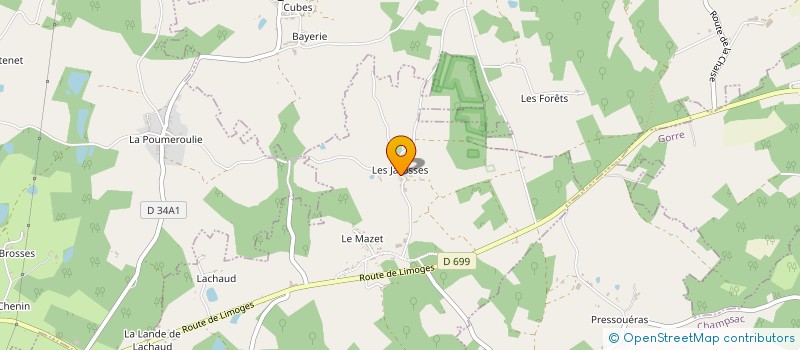 localisation de l'entreprise MONSIEUR LUCIEN MASDIEU à CHAMPAGNAC-LA-RIVIERE
