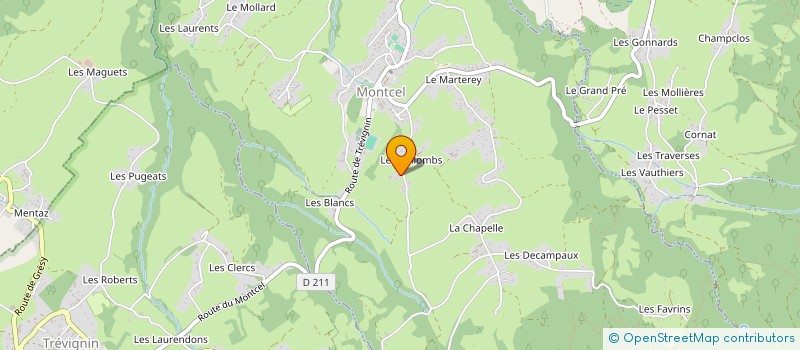 localisation de l'entreprise MONSIEUR LUCIEN MASSONNAT à LE MONTCEL