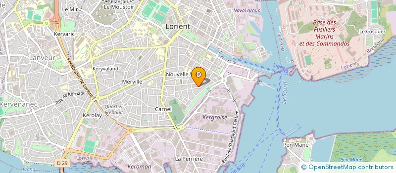 localisation de l'entreprise MONSIEUR LUCIEN MATENSIAK  LORIENT