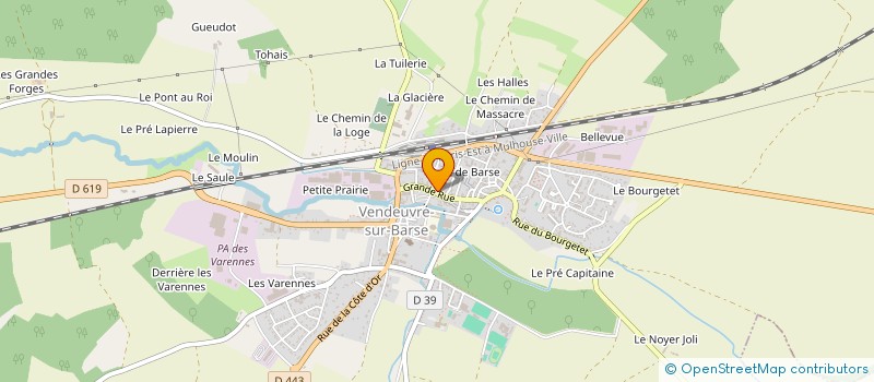 localisation de l'entreprise MONSIEUR LUCIEN MAZURIER  VENDEUVRE-SUR-BARSE