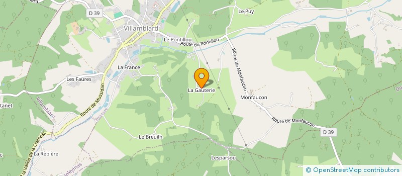 localisation de l'entreprise MONSIEUR LUCIEN MELET  VILLAMBLARD