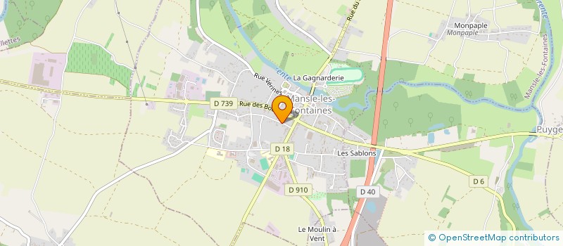 localisation de l'entreprise MONSIEUR LUCIEN MESNARD  MANSLE-LES-FONTAINES