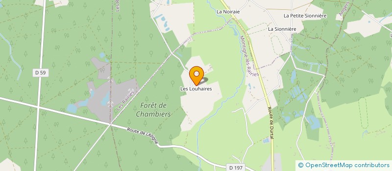 localisation de l'entreprise MONSIEUR LUCIEN METIVIER à MONTIGNE-LES-RAIRIES