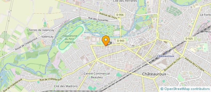 localisation de l'entreprise MONSIEUR LUCIEN MILLET  CHATEAUROUX