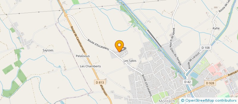 localisation de l'entreprise MONSIEUR LUCIEN MIRAMONT  MONTECH