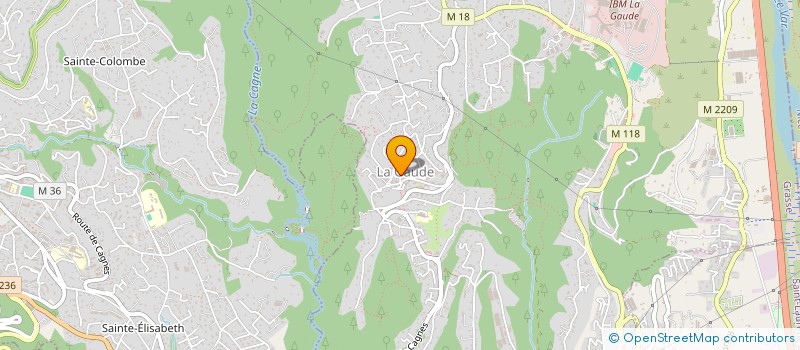 localisation de l'entreprise MONSIEUR LUCIEN MOQUET  LA GAUDE