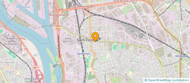 localisation de l'entreprise MONSIEUR LUCIEN MORETTON  SAINT-FONS