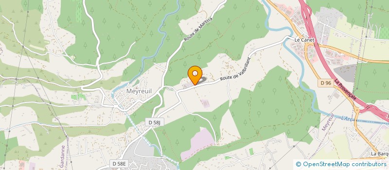 localisation de l'entreprise MONSIEUR LUCIEN MOUSTIER à MEYREUIL