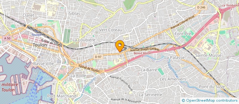 localisation de l'entreprise MONSIEUR LUCIEN MOUTET à TOULON