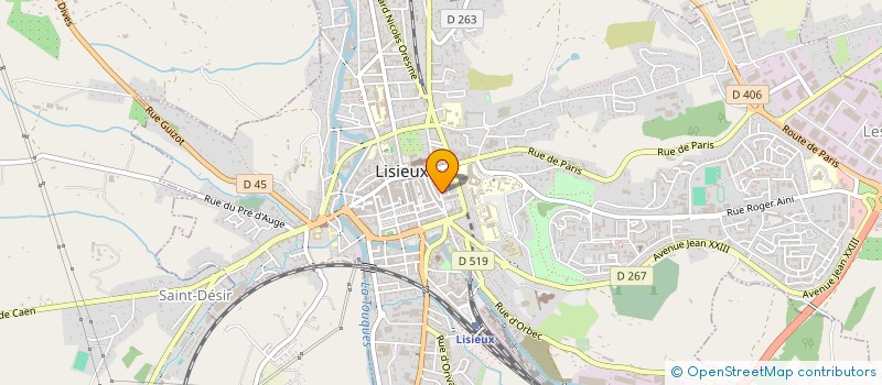 localisation de l'entreprise MONSIEUR LUCIEN NORMAND à LISIEUX