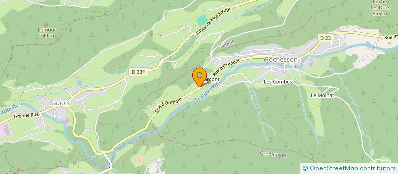 localisation de l'entreprise MONSIEUR LUCIEN ORIVEL  LE SYNDICAT