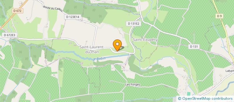 localisation de l'entreprise MONSIEUR LUCIEN OSSUL  SAINT-LAURENT-DU-PLAN