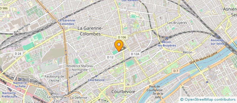 localisation de l'entreprise MONSIEUR LUCIEN OUVRARD à COURBEVOIE