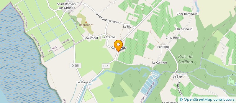 localisation de l'entreprise MONSIEUR LUCIEN PABEAU  SAINT-FORT-SUR-GIRONDE