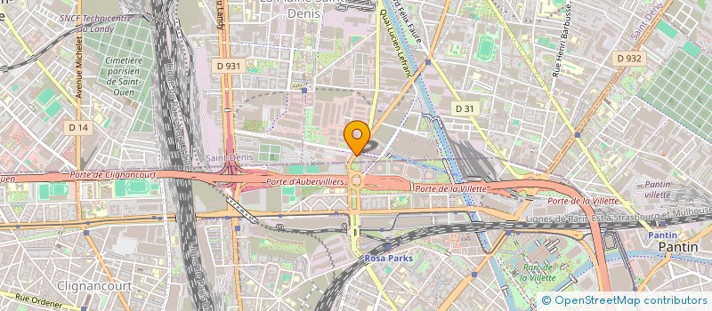 localisation de l'entreprise MONSIEUR LUCIEN PAUVERT  AUBERVILLIERS