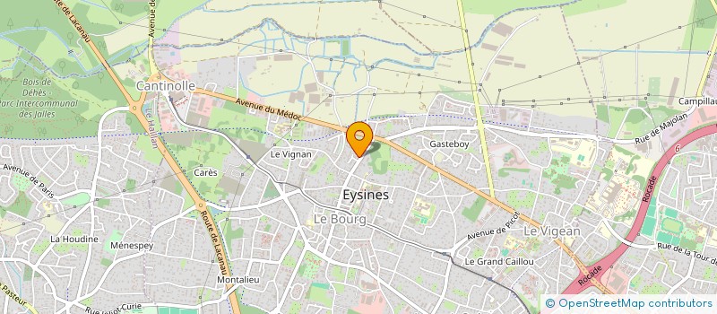 localisation de l'entreprise MONSIEUR LUCIEN PEREIRA à EYSINES