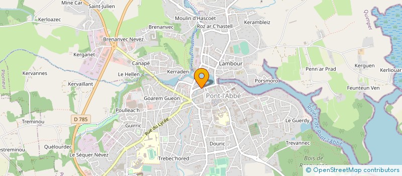 localisation de l'entreprise MONSIEUR LUCIEN PERON  PONT-L'ABBE