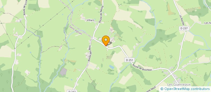 localisation de l'entreprise MONSIEUR LUCIEN PERRAUD  SAINT-AGNAN