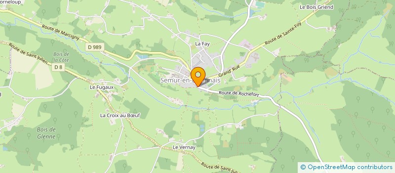 localisation de l'entreprise MONSIEUR LUCIEN PERRET à SEMUR-EN-BRIONNAIS