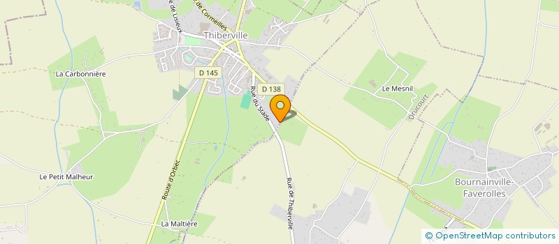 localisation de l'entreprise MONSIEUR LUCIEN PEUDRU  THIBERVILLE